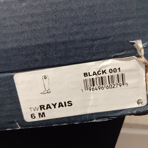 Tommy Hilfiger Women's Rayais Boot Black Knee High Riding‎ Embossed Logo Size 6M - Picture 13 of 13